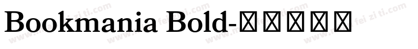 Bookmania Bold字体转换